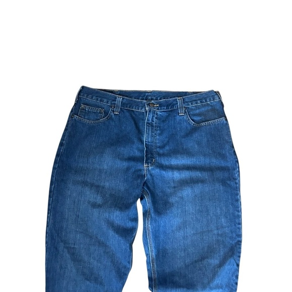 Carhartt Jeans Size 40x34 Men's Work Wear Denim Tall - Picture 2 of 5